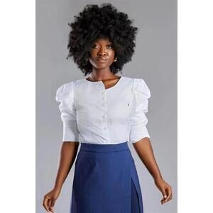 Seragyi Martina Blouse in White Size 8